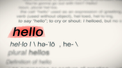 A close-up illustration of the word 