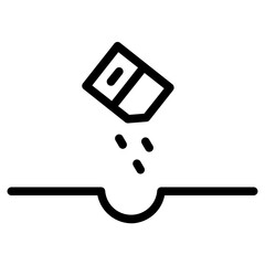 Pot Seeds Sowing Line Icon