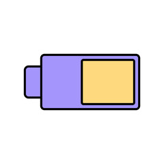 Icon a battery, isolated against a clean background.