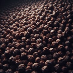 Fototapeta premium Close-up view of a large quantity of chickpeas.&nbsp; 