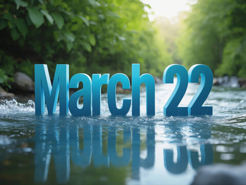 environmental awareness and sustainability,World Water Day Celebration. Happy Water day background. March 22