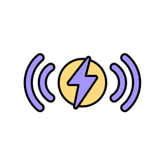 Icon a wireless, isolated against a clean background.