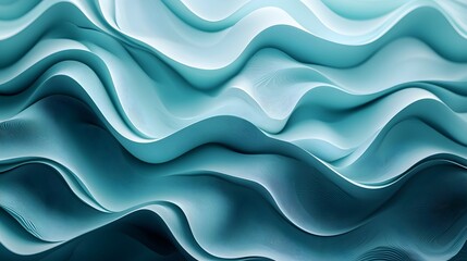 Obraz premium Minimalist Organic Water Ripple Texture with Soothing Gradient Waves and Soft Light Reflections