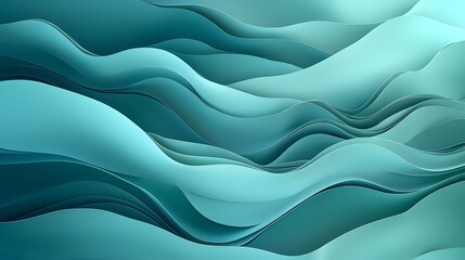 Obraz premium Soft Flowing Gradient Waves with Smooth Textures and Gentle Light Reflections for Wellness Branding