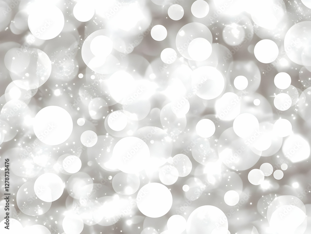 Poster silver bokeh abstract background image