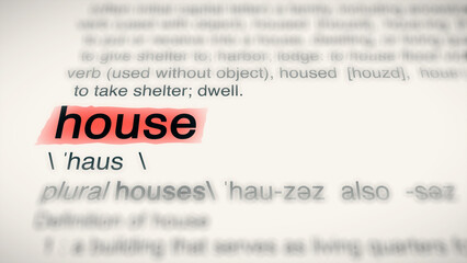 A close-up illustration of the word 