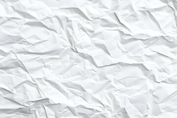 Obraz premium White Crumpled Paper Texture Background
