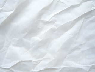 Fototapeta premium White Crumpled Paper Texture Background