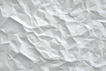 Obraz premium Crinkled White Paper Texture Background