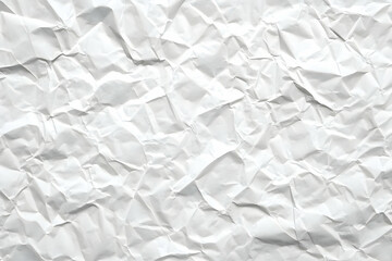 Obraz premium White Crumpled Paper Texture Background