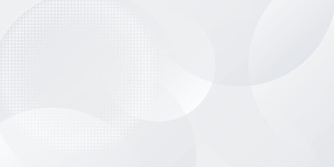 Abstract geometric white background overlapping layers on bright space with line effect decoration. Circle style concept modern graphic design element eps 10