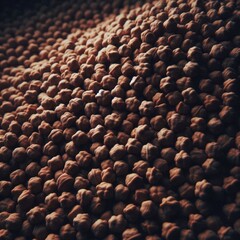 Obraz premium Close-up view of a large quantity of chickpeas.&nbsp; 
