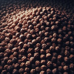 Obraz premium Close-up view of a large quantity of chickpeas.&nbsp; 