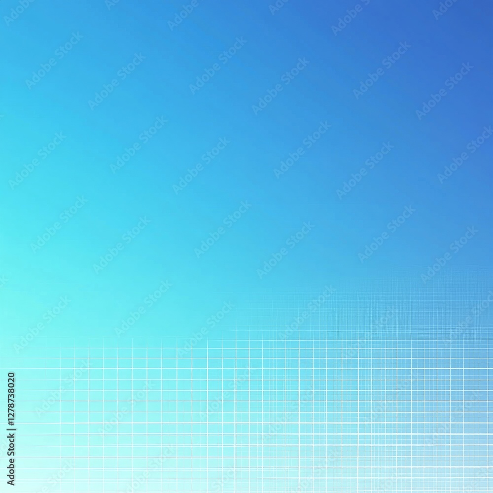 Fototapete Subtle Grid on Blue Gradient Background - Modern Design Element for Web & Print, Tech-Inspired Abstract Art 