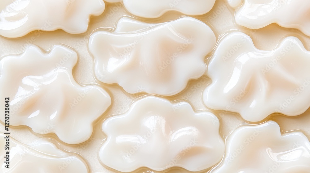 Poster serene representation of soft light flowing through textured creamy surface for relaxation and calmn