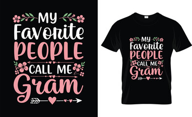 My Favorite People Call Me Mom Shirts Women Mama T-Shirt Mom Graphic Tees Casual Mothers Gift Tops