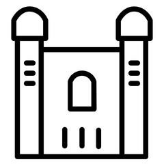 Saint Andrew Cathedral Line Icon