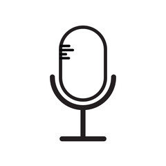 microphone icon design vector template illustration