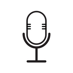 microphone icon design vector template illustration