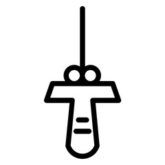 Sword Weapon Fight Line Icon