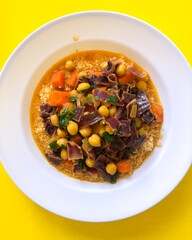couscous and vegan stew