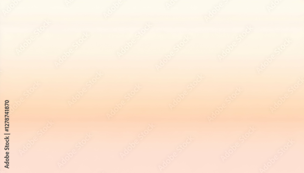 Poster abstract gradient background with soft peach and cream color palette