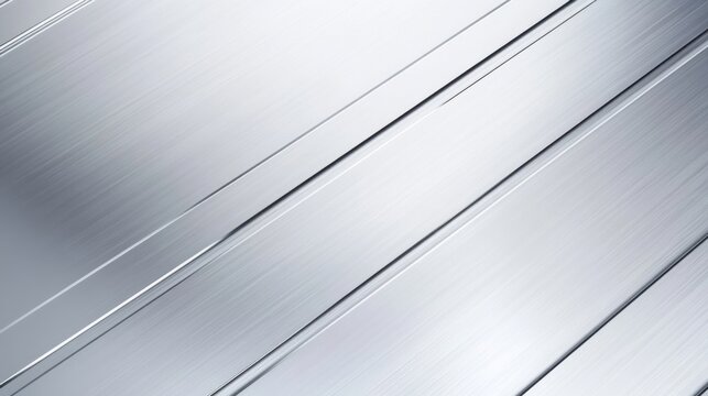 Reflective, metallic surface with parallel lines and textures creating a modern, sleek design