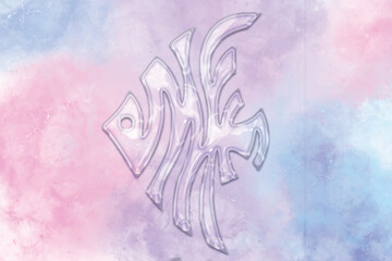 Glass Effect Fish Vector - Transparent, Shiny, and 3d illustration