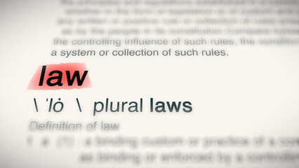 A close-up illustration of the word 