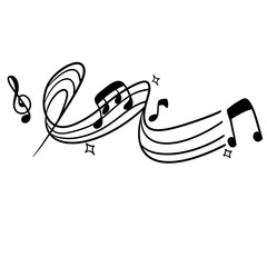 music notes illustration