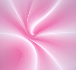 Obraz premium Neon gradient wave light in pink and White tones on dark background creates futuristic and vibrant visual effects for modern tech or artistic abstract illustrations. Generative AI