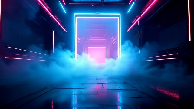 Futuristic High-Energy Video Animation Set: Cyberpunk Neon Cityscapes, Abstract Data Streams, Glitching Effects, Dynamic Particles, Sci-Fi UI Elements, Technological Backgrounds, Electric Synthwave   