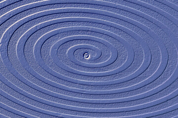 Abstract design of a blue spiral winding counterclockwise. Background illustration.