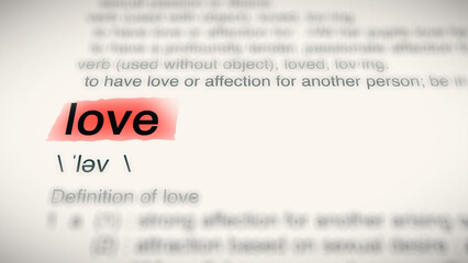 A close-up illustration of the word 