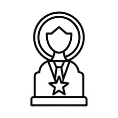 Award Ceremony Trophy Winner Achievement Recognition Success Prize Medal Star