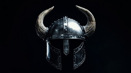 Obraz premium Ancient Viking Helmet: A Dark Age Relic