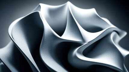 Obraz premium Enigmatic Gray Canvas with Faintly Embossed Shape Capturing Depth and Texture in Contemporary Art