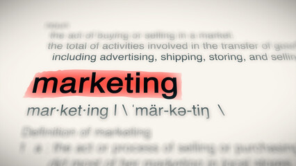 A close-up illustration of the word 