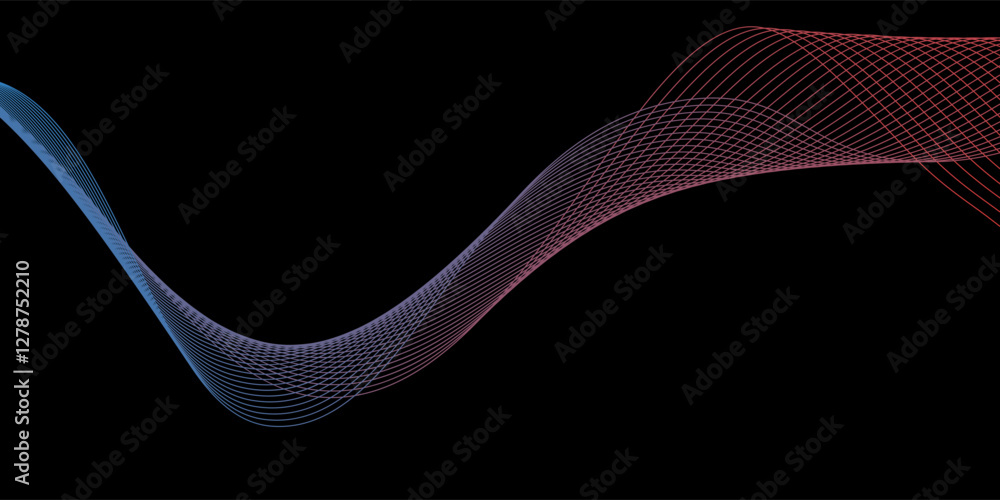 Poster abstract background with flowing lines. dynamic waves. vector illustration.