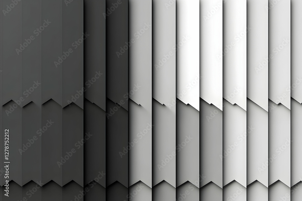 Poster abstract grayscale gradient background with geometric vertical panels design
