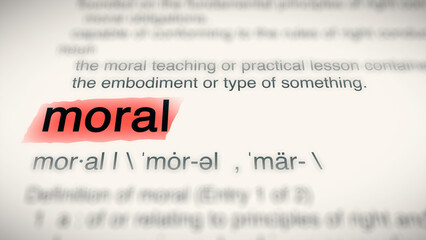 A close-up illustration of the word 