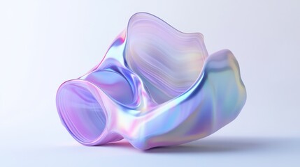 A 3D render of an abstract background featuring a dynamic interplay of shapes and patterns.