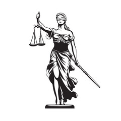 lady justice Illustration