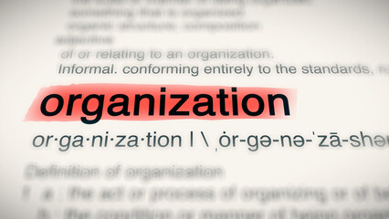 A close-up illustration of the word 