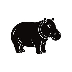 hippopotamus vector illustration