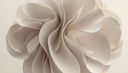 Floating beige fabric