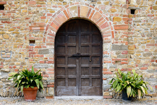 Medieval church of Santa Maria at Viguzzolo, Alessandria province, Italy