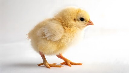 Obraz premium baby chicken on a white background