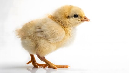 Fototapeta premium baby chicken on white background