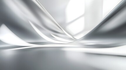 Minimalist Elegant Corporate Background with High End Silver and White Gradient